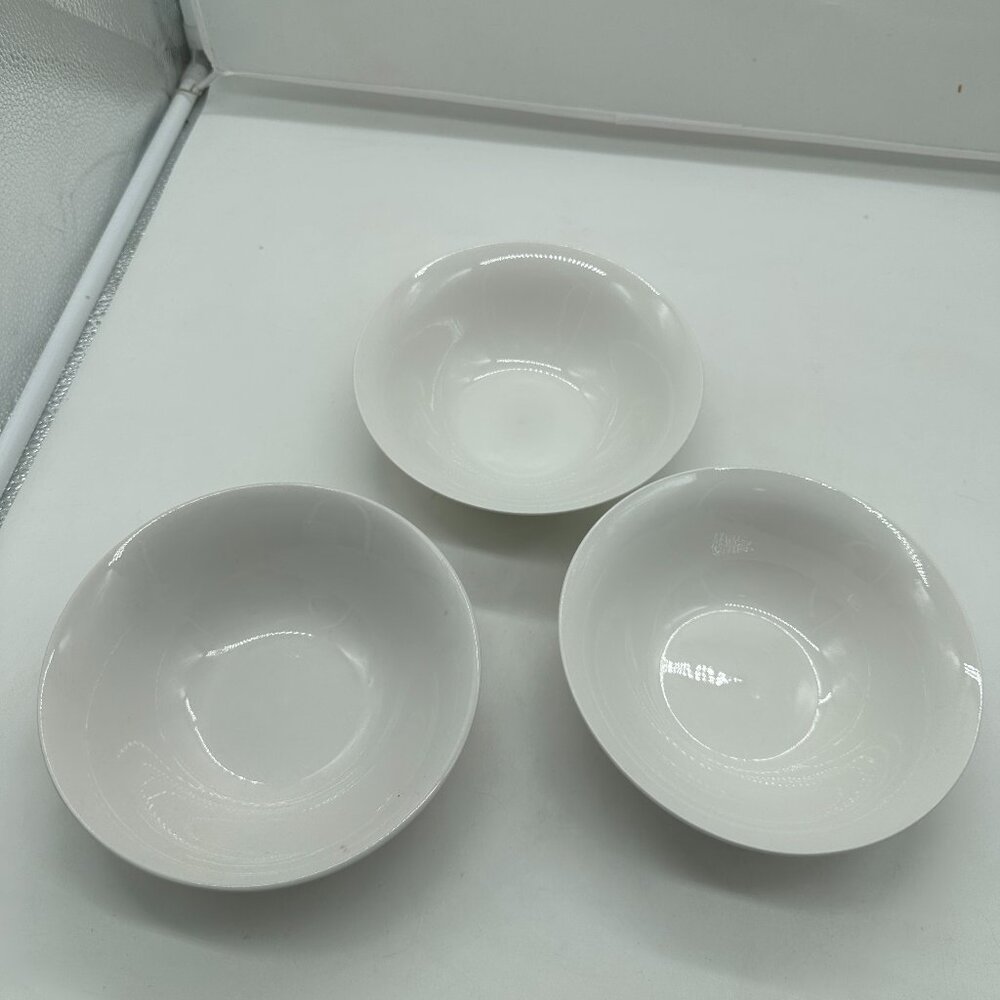 Set of 3 Chef Elect White Soup Cereal Bowls 6 3 /4"